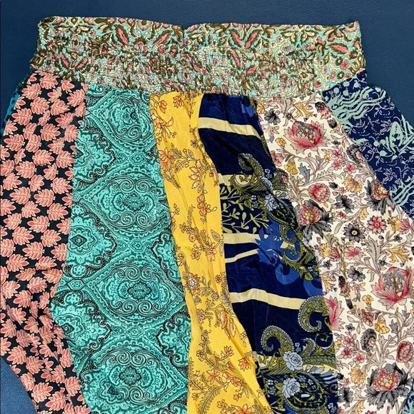 KARMA HIGHWAY Boho Floral Tiered MAXI SKIRT and gorgeous jewel tones - Picture 4 of 5